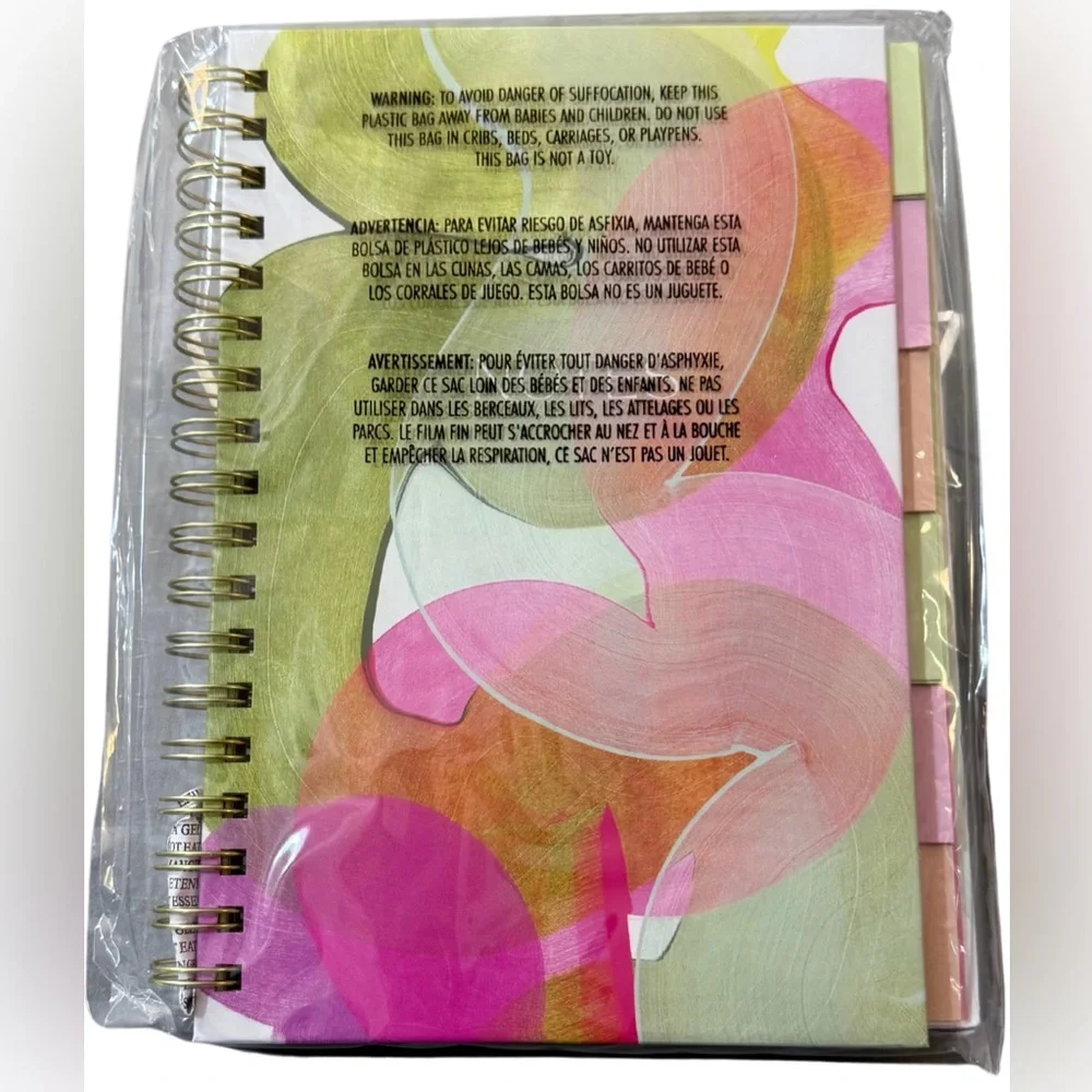 Spiral Notebook - 192 Page w/Sectional Tabs -  Lined Dotted & Graph Sections